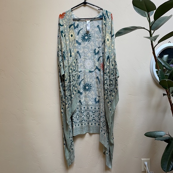 Free People Magic Dance Border Printed Kimono - Picture 2 of 2